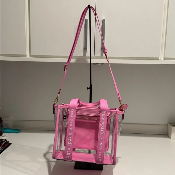 Kate Spade Pink and Clear Satchel and crossbody Bag - Picture 5 of 7
